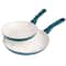 Spice by Tia Mowry Savory Saffron 2 Piece Ceramic Nonstick Aluminum Frying Pan Set
